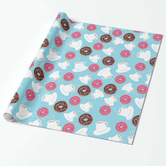 Tee und Schaumgummiringe Geschenkpapier (Ungerollt)
