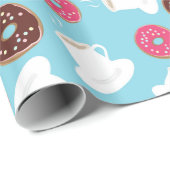 Tee und Schaumgummiringe Geschenkpapier (Rolleneckpunkt)