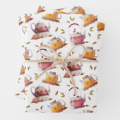 Tee und Tee Blätter Aquarell (Beispiel)