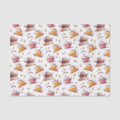 Tee und Tee Blätter Aquarell Seidenpapier (Vorderseite)