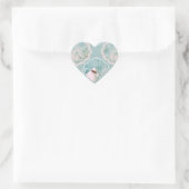 Tee und Tulips Fairytale Herz-Aufkleber (Tasche)