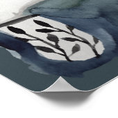 Tee und warme Socken Blue Poster (Ecke)