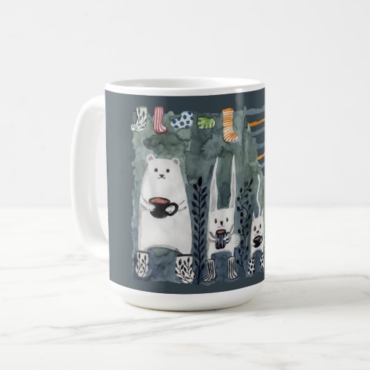 Tee und warme Socken Blue Tasse (Vorderseite Links)