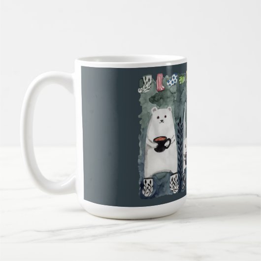 Tee und warme Socken Blue Tasse (Links)