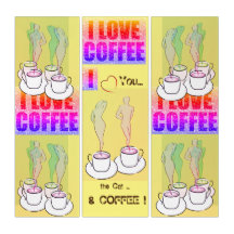 Tee-up Coffeehouse Wall Fun Decor Triptych