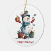 Tee Up Holiday Cheer Keramik Ornament (Links)