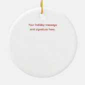 Tee Up Holiday Cheer Keramik Ornament (Hinten)