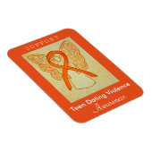 Tee Verabredet Gewalt Bewusstsein Ribbon Angel Mag Magnet (Rechte Seite)