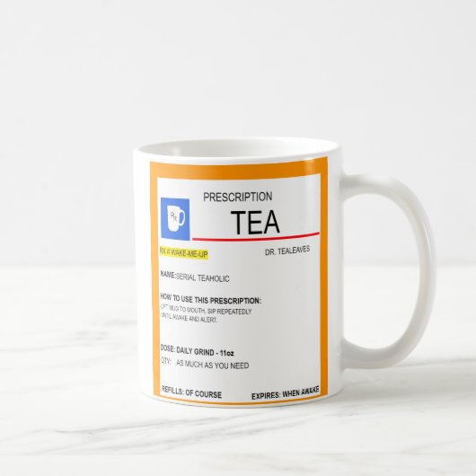 Tee-Verordnungs-Tasse für Teeliebhaber Kaffeetasse (Rechts)