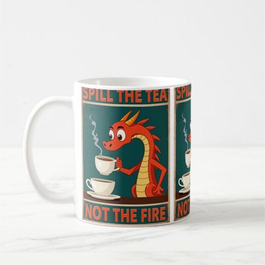 Tee verschütten kaffeetasse (Links)