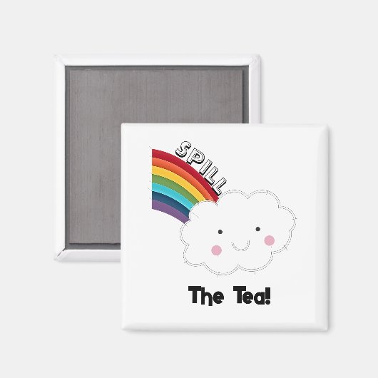 Tee verschütten magnet (Vorderseite/Rückseite)