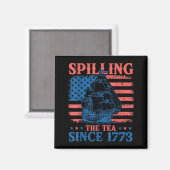 Tee Verschütten Seit 1773 Geschichtslehrer 4. Magnet (Vorderseite/Rückseite)