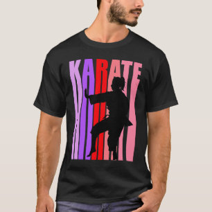 Tee Vintag Karate Geburtstag Coole Farben Gray Fan