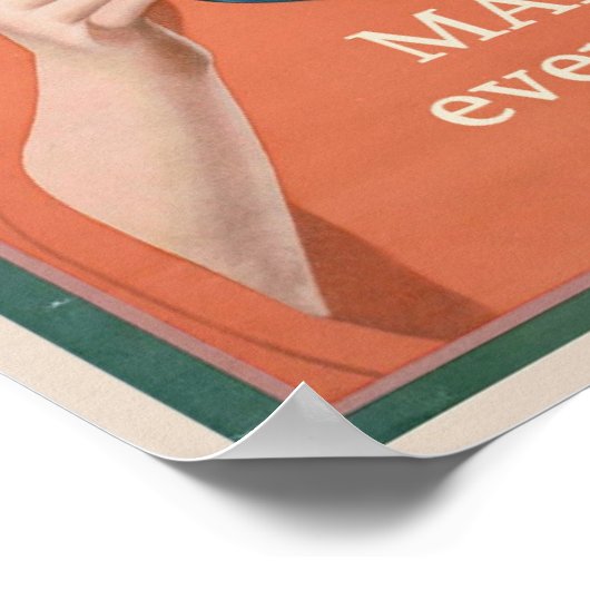 Tee-Vintage Werbung Poster (Ecke)