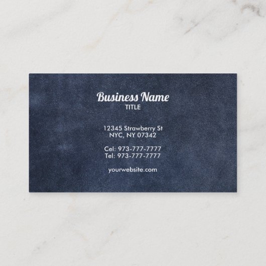 Tee-Visitenkarten Visitenkarte (Rückseite)