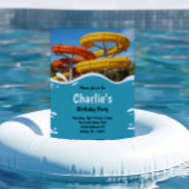 Tee Water Park Sommer Geburtstagsparty Einladung