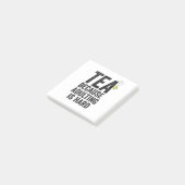 Tee, weil Erwachsenwerden schwer witzig ist Post-it Klebezettel (angewinkelt)