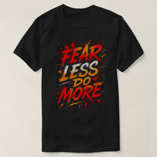 Tee „Weniger Angst, mehr Tat“ (Design vorne)