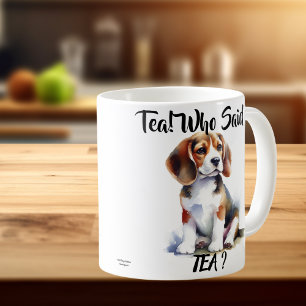 Tee! Wer hat Tee gesagt? Süßer Beagle Kaffeetasse