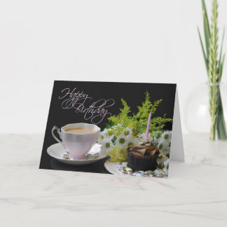 Tee-Yum-Tee-Blume zum Geburtstag Karte