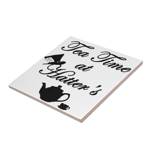 Tee-Zeit am Hutmacher Fliese (Seite)