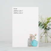 Tee-Zeit-Briefpapier Briefpapier (Stehend Vorderseite)