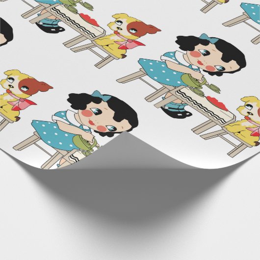 Tee-Zeit Geschenkpapier (Ecke)