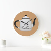 Tee-Zeit Große Wanduhr (Zuhause)