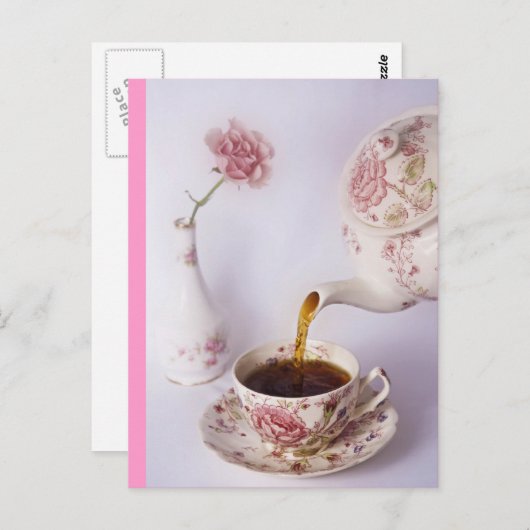 Tee-Zeit Postkarte (Vorne/Hinten)