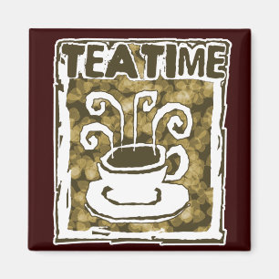Tee-Zeit-Schale mit Dampf Magnet
