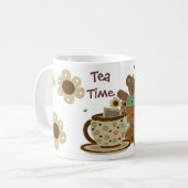 Tee-Zeit-Teddybär-Schale Kaffeetasse (Vorderseite Links)