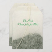 TEE-ZEIT-TEEBEUTEL-EINLADUNG EINLADUNG (Vorne/Hinten)