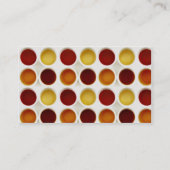 Tee-Zeit-Visitenkarte Visitenkarte (Rückseite)