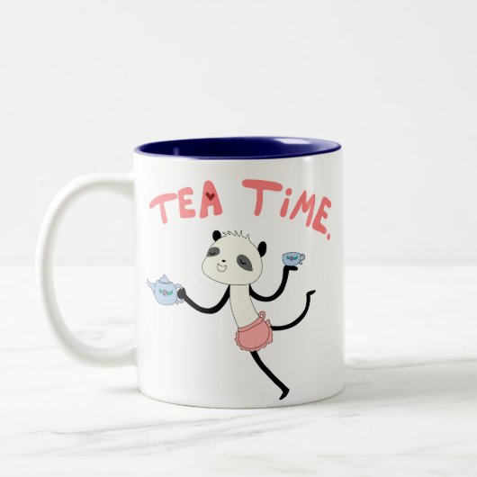 Tee-Zeit Zweifarbige Tasse (Links)