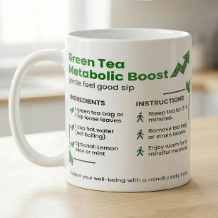 Tee-Ziehzeit-Anleitung; Energie-Boost-Rezept-Tee Kaffeetasse