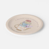 Tee-Zitate Muttertagsdekorationen Pappteller (Schrägansicht)