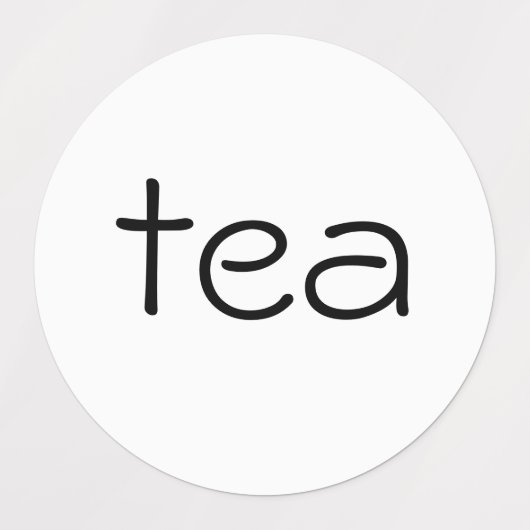 Tee, Zucker und Café Etiketten (Design 1)