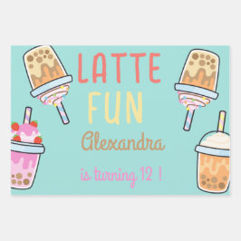 Tee zum Geburtstag des leckeren Kaffees aus Bba Geschenkpapier Set