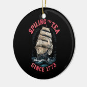 Teeausbreitung Seit 1773 4. Juli Keramik Ornament (Links)