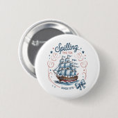 Teeausbreitung seit 1773 4. Juli Patriotik Button (Vorne & Hinten)