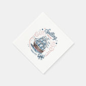 Teeausbreitung seit 1773 4. Juli Patriotik Serviette (Ecke)