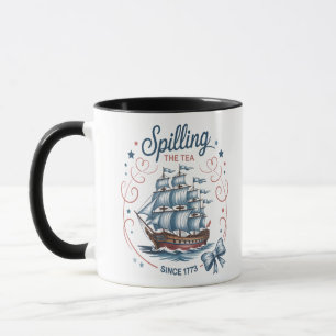 Teeausbreitung seit 1773 4. Juli Patriotik Tasse