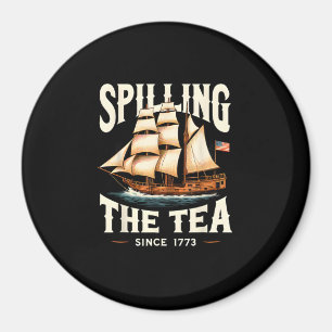 Teeausbreitung seit 1773 4. Juli Retro USA Magnet