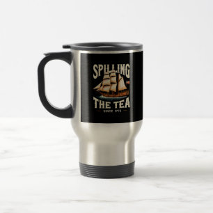 Teeausbreitung seit 1773 4. Juli Retro USA Reisebecher