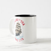 Teeausbreitung Seit 1773 4. Juli Zweifarbige Tasse (Vorderseite Links)