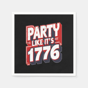Teeausbreitung seit 1773 Die sonnige amerikanische Serviette