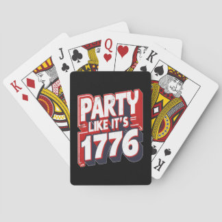 Teeausbreitung seit 1773 Die sonnige amerikanische Spielkarten