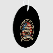 Teeausbreitung seit 1773 Funny 4. Juli Amer Ornament (Vorderseite)