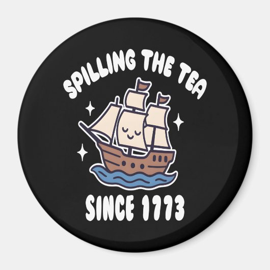 Teeausbreitung seit 1773 - Funny History Pun Magnet (Vorne)
