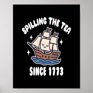 Teeausbreitung seit 1773 - Funny History Pun Poster